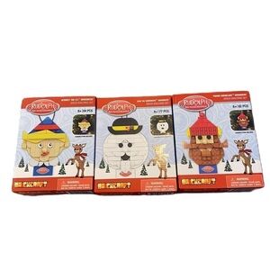 Rudolph Brickcraft Block Building Set Bundle Lot Hermey the Elf Sam Yukon NEW